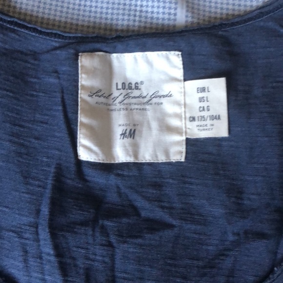 L.O.G.G made for H&M sleeveless top, buttoned front cowl neck - Picture 2 of 4